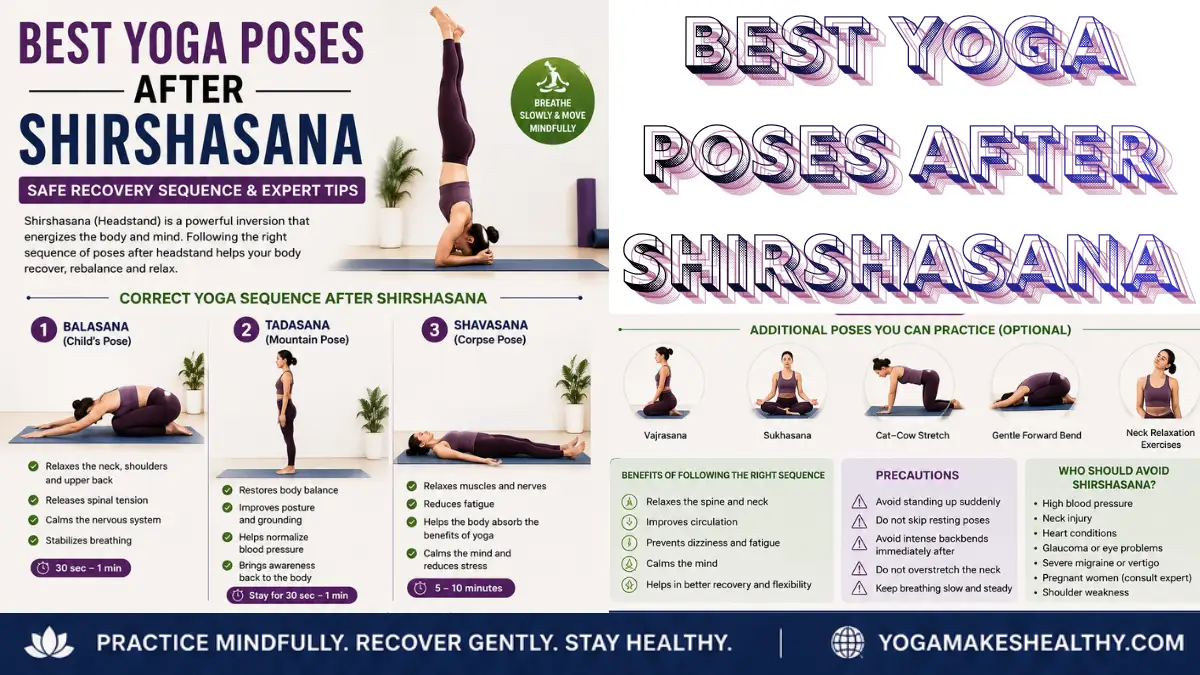 Best Yoga Poses After Shirshasana